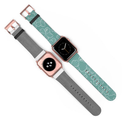 Hibiscus - Teal - Watch Band