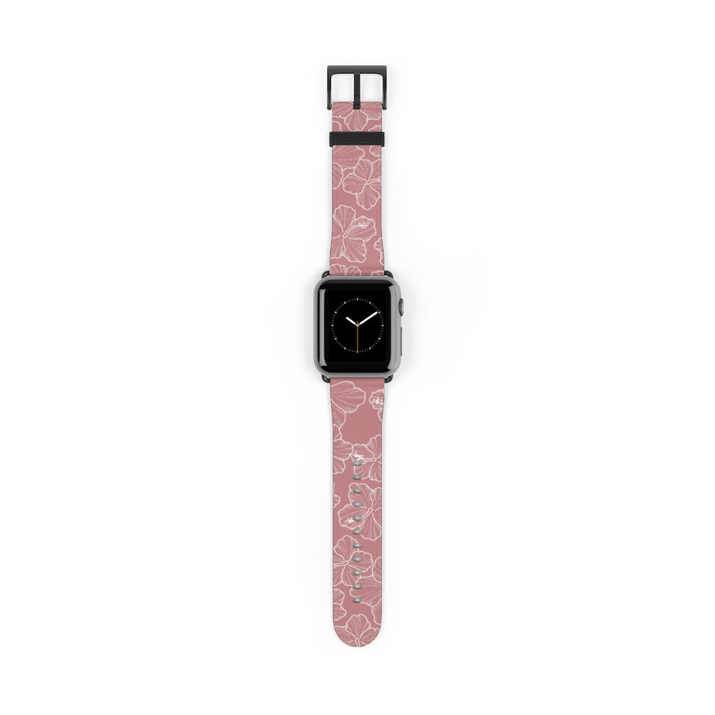 Hibiscus - Mauve - Apple Watch Band