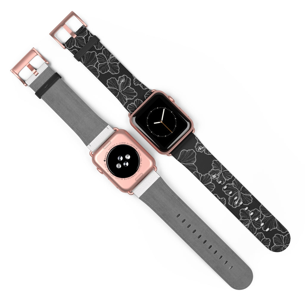 Hibiscus Ele ele Apple Watch Band LEIOHU DESIGNS