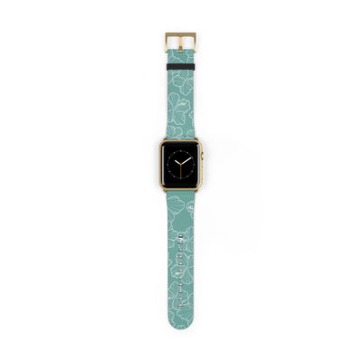 Hibiscus - Teal - Watch Band