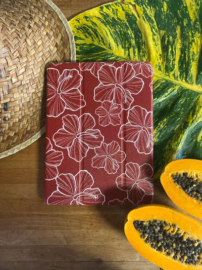 Hibiscus rust  - iPad Case - SALE