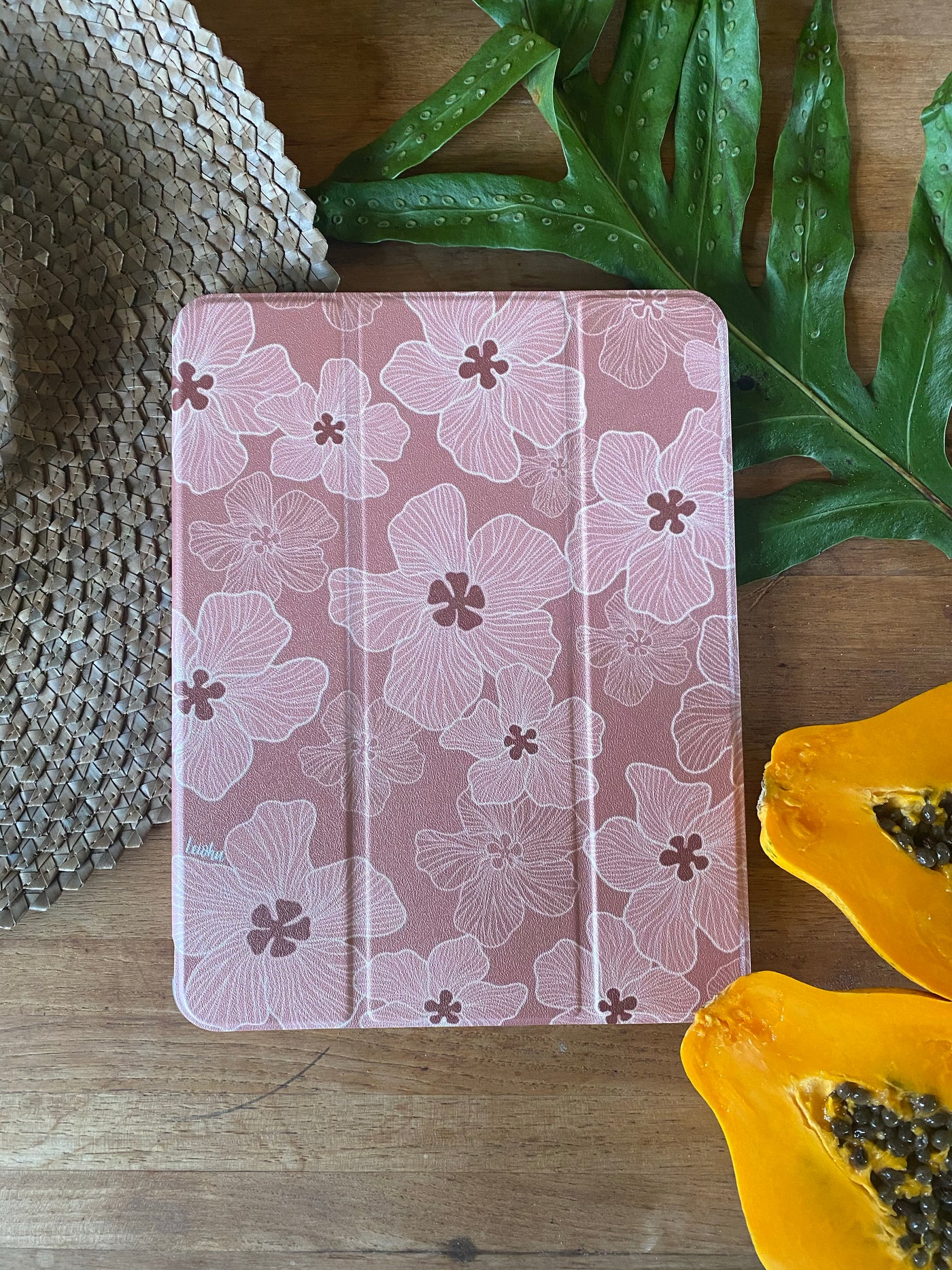 Hibiscus ipad cover, ipad cover, ioad cover with apple pencil holder, tropical ipad case, Hawaiian ipad case