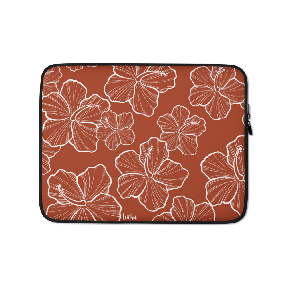 Hibiscus Rust - Laptop Sleeve