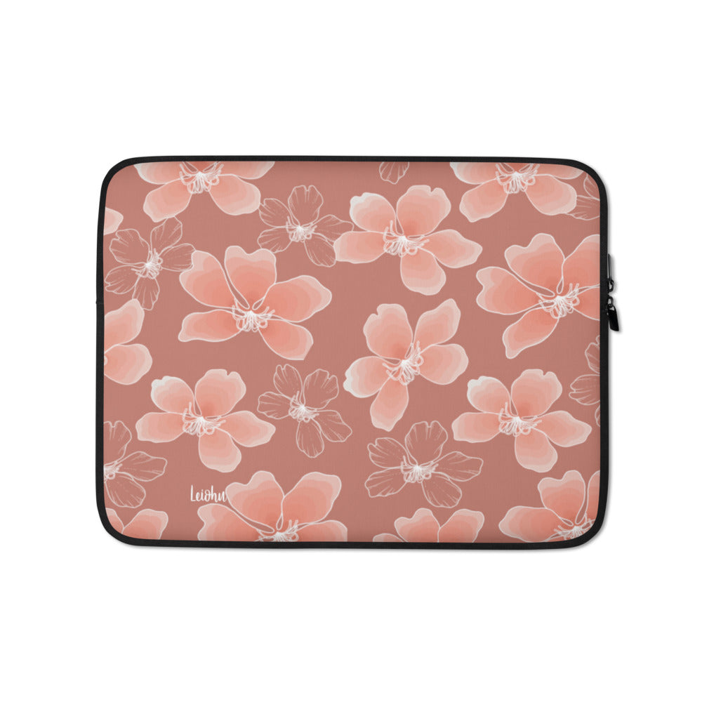 Hong Kong Orchid - Laptop Sleeve - LEIOHU DESIGNS