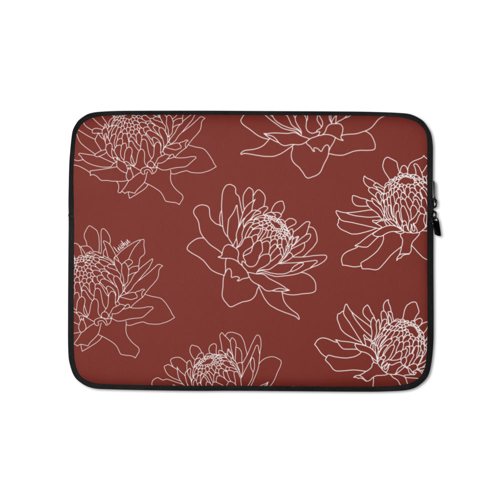 Torch Ginger - Laptop Sleeve - LEIOHU DESIGNS