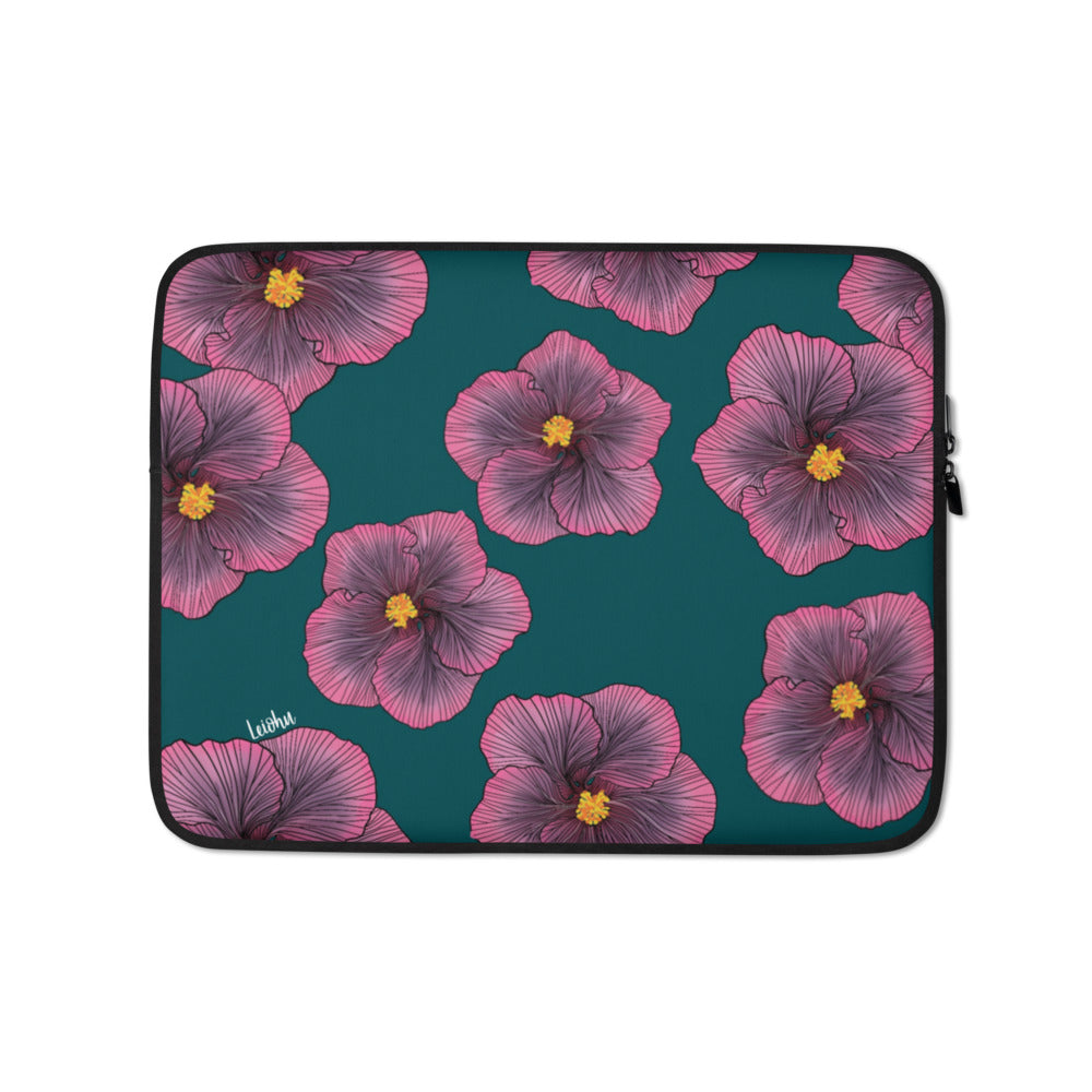 Sunset Hibiscus - Laptop Sleeve - LEIOHU DESIGNS