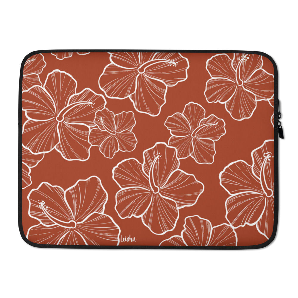 Hibiscus Rust - Laptop Sleeve