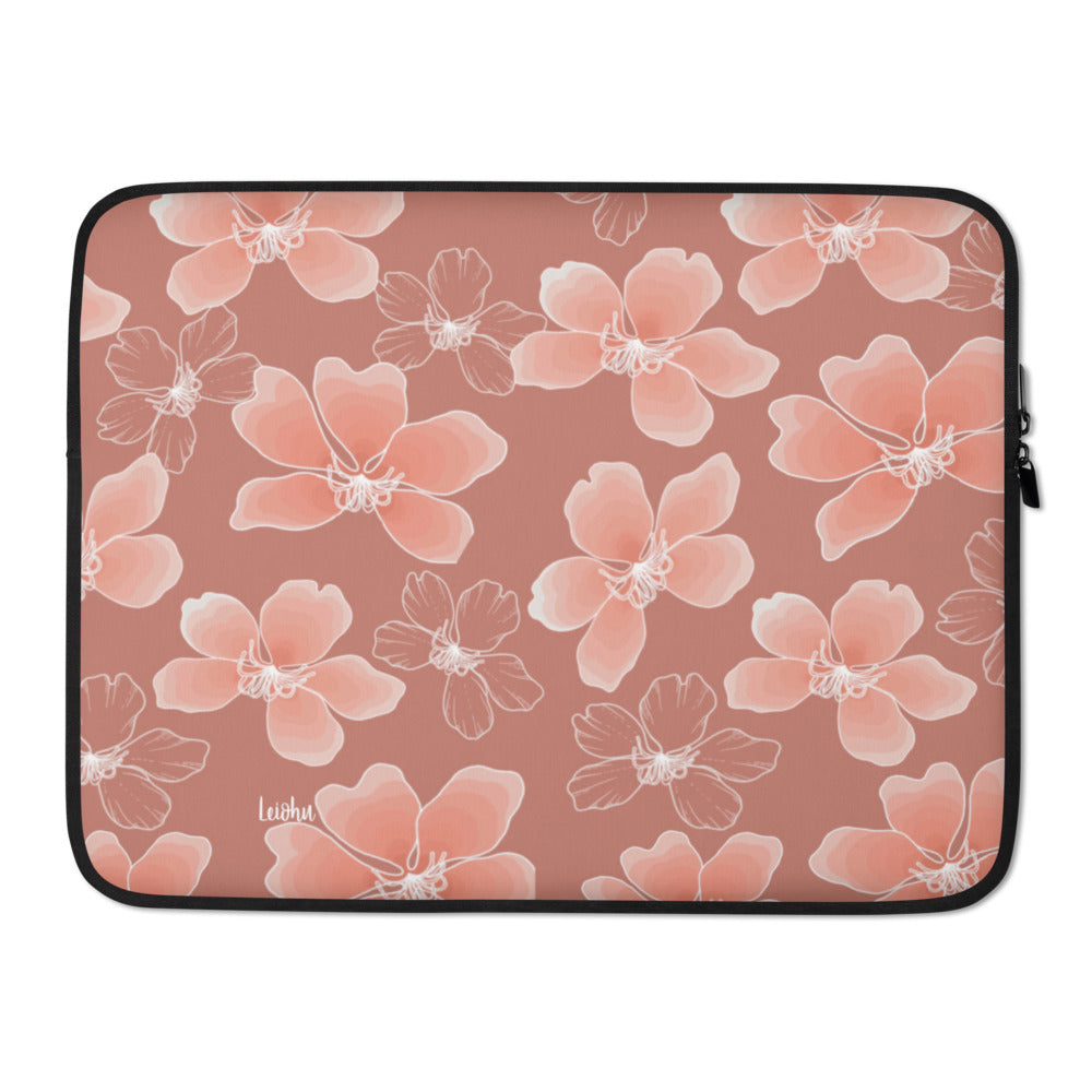 Hong Kong Orchid - Laptop Sleeve - LEIOHU DESIGNS
