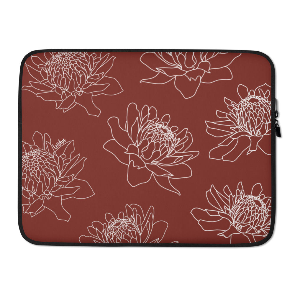 Torch Ginger - Laptop Sleeve - LEIOHU DESIGNS