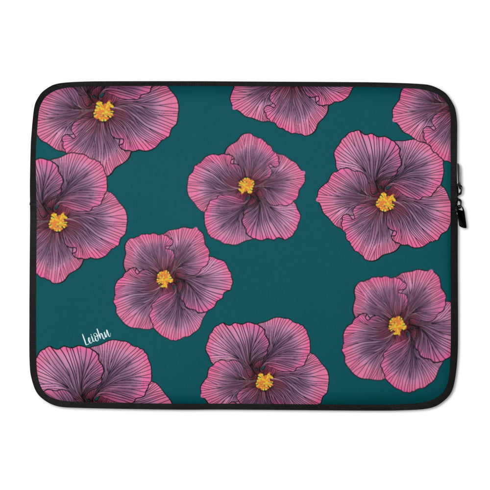 Sunset Hibiscus - Laptop Sleeve - LEIOHU DESIGNS
