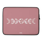 Pua Mahina - Mauve Laptop Sleeve - LEIOHU DESIGNS