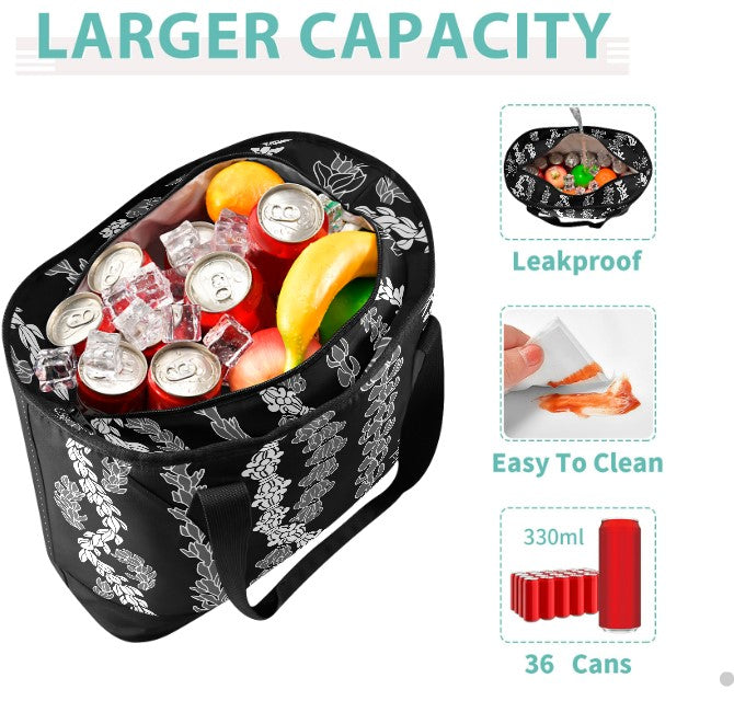 Forever Lei - 'Ele'ele - Insulated Cooler Bag - LEIOHU DESIGNS